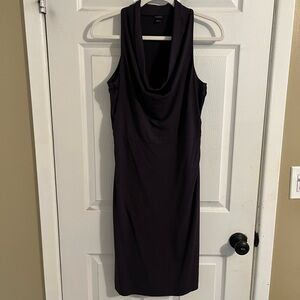 Ann Taylor Cowl Neck Dress - Size Medium. Dark Purple.
